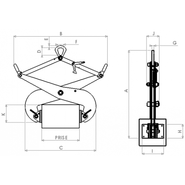 Lifting clamp for blocks - PB - Levagemanutention.com