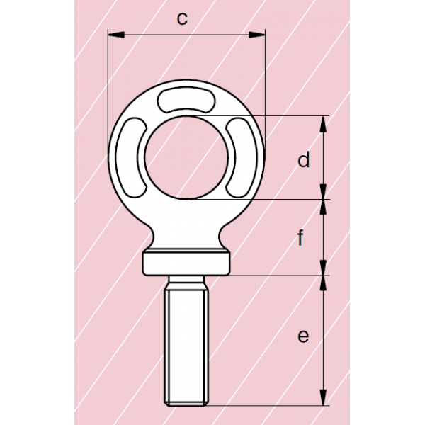 Hr Grade 80 Male Lifting Ring - Levagemanutention.com