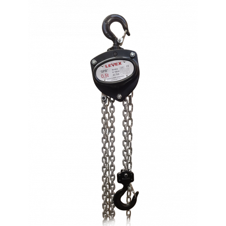 LEVEX SPB Manual Chain Hoist - Capacity 0,25T to 10T - Levagemanute...