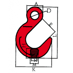 Plan crochet de fonderie à oeil Grade 80