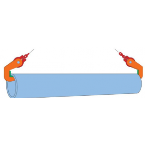 Crochet de levage pour tuyaux acier et béton usage