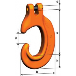 Crochet « C » a chape grade 100 dimensions