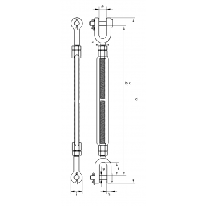 Plan tendeur haute résistance chape/chape