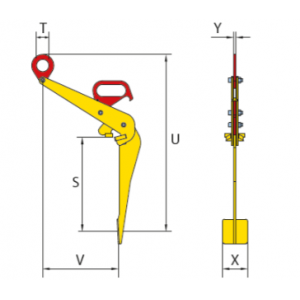 Pince de levage verticale pour fûts D