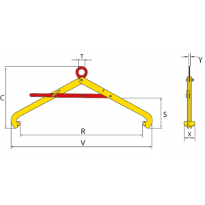 Pince de levage pour fûts couchés D