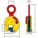 Pince de levage verticale avec pivot et came extra-dur D