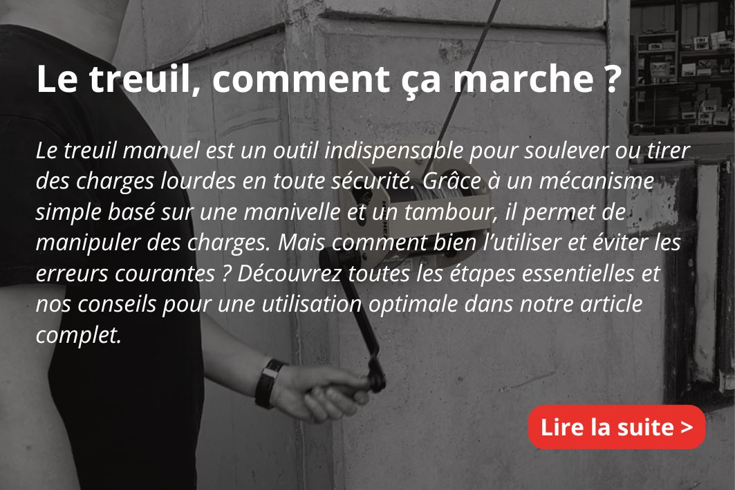 Le treuil comment ça marche ? - Levage manutention